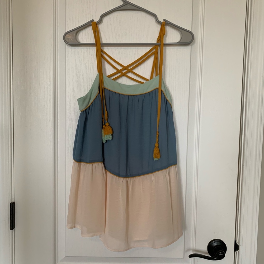 Color block cami
